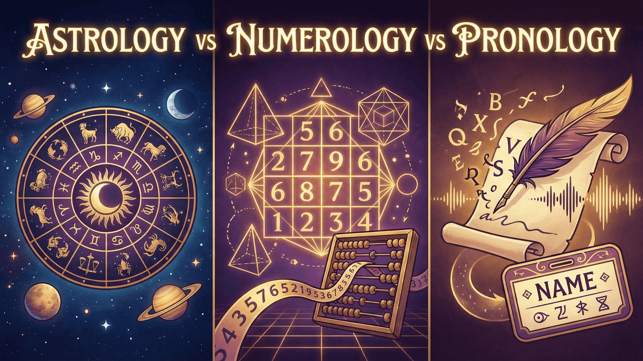 Astrology vs Numerology vs Pronology: Shocking Differences, Benefits & Truths